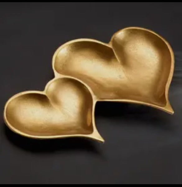 Double-heart Aluminum Tray