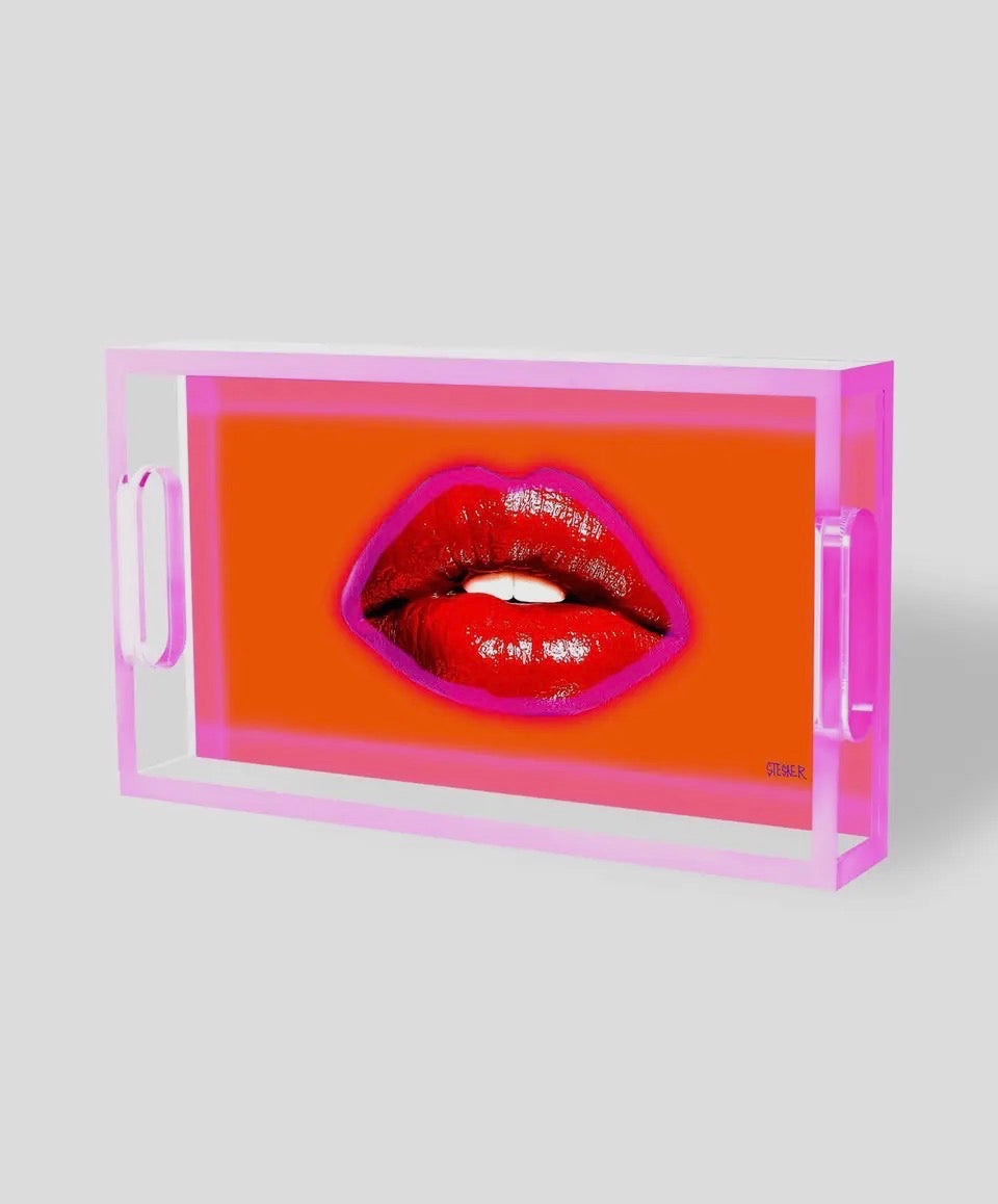 Acrylic Trays: Lips & Butterflies
