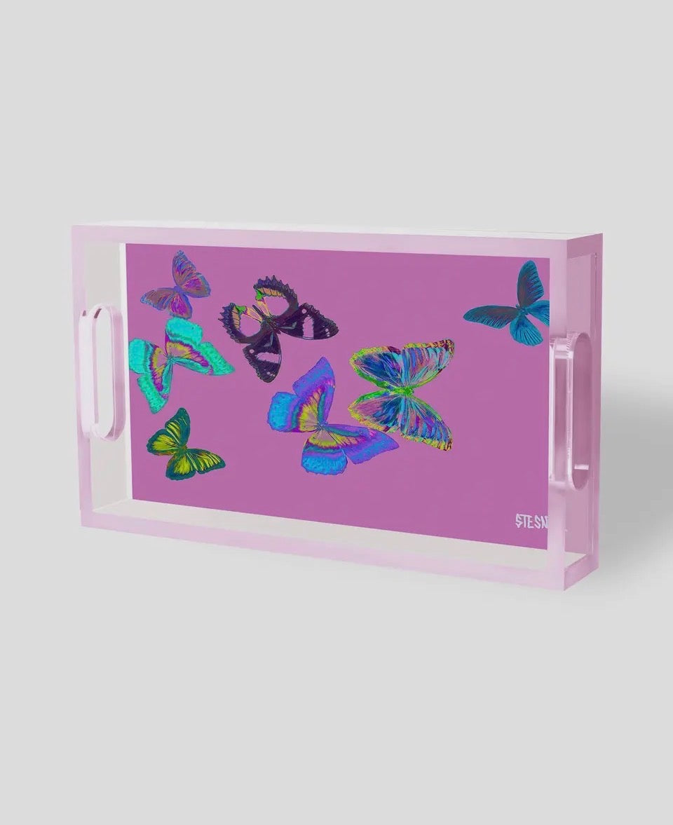 Acrylic Trays: Lips & Butterflies