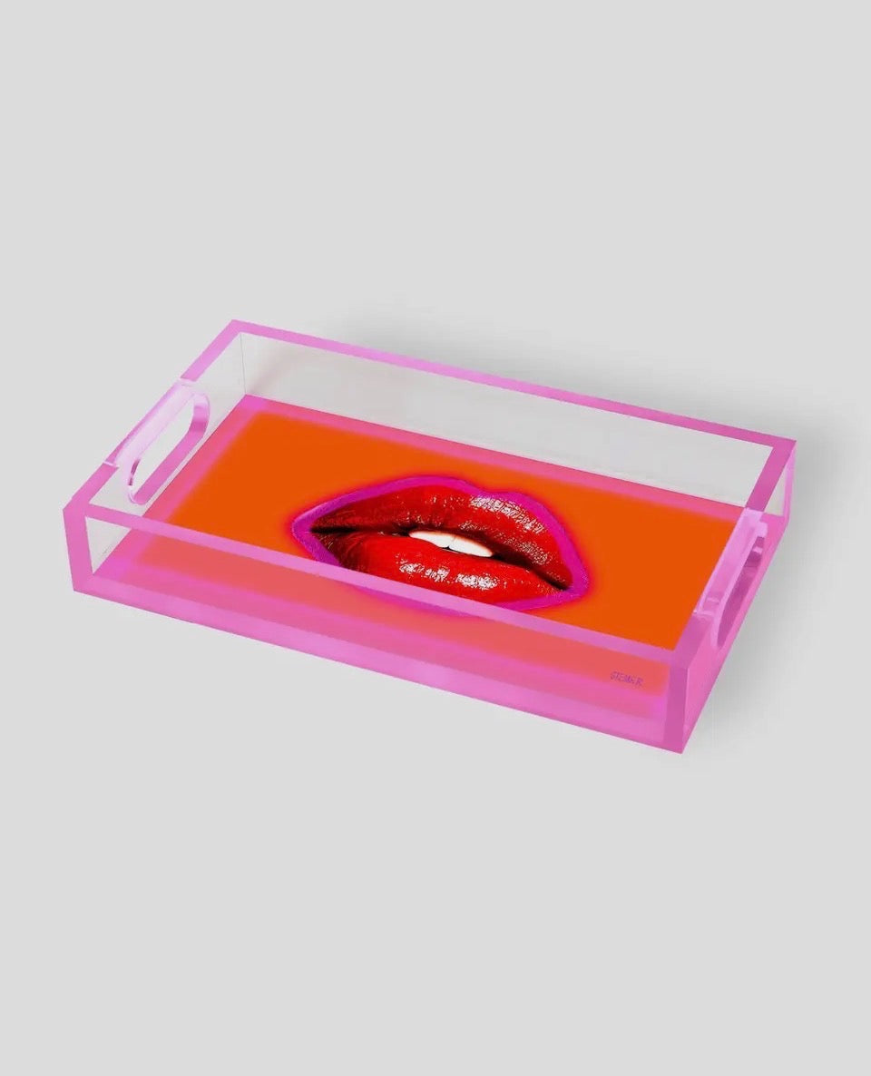 Acrylic Trays: Lips & Butterflies