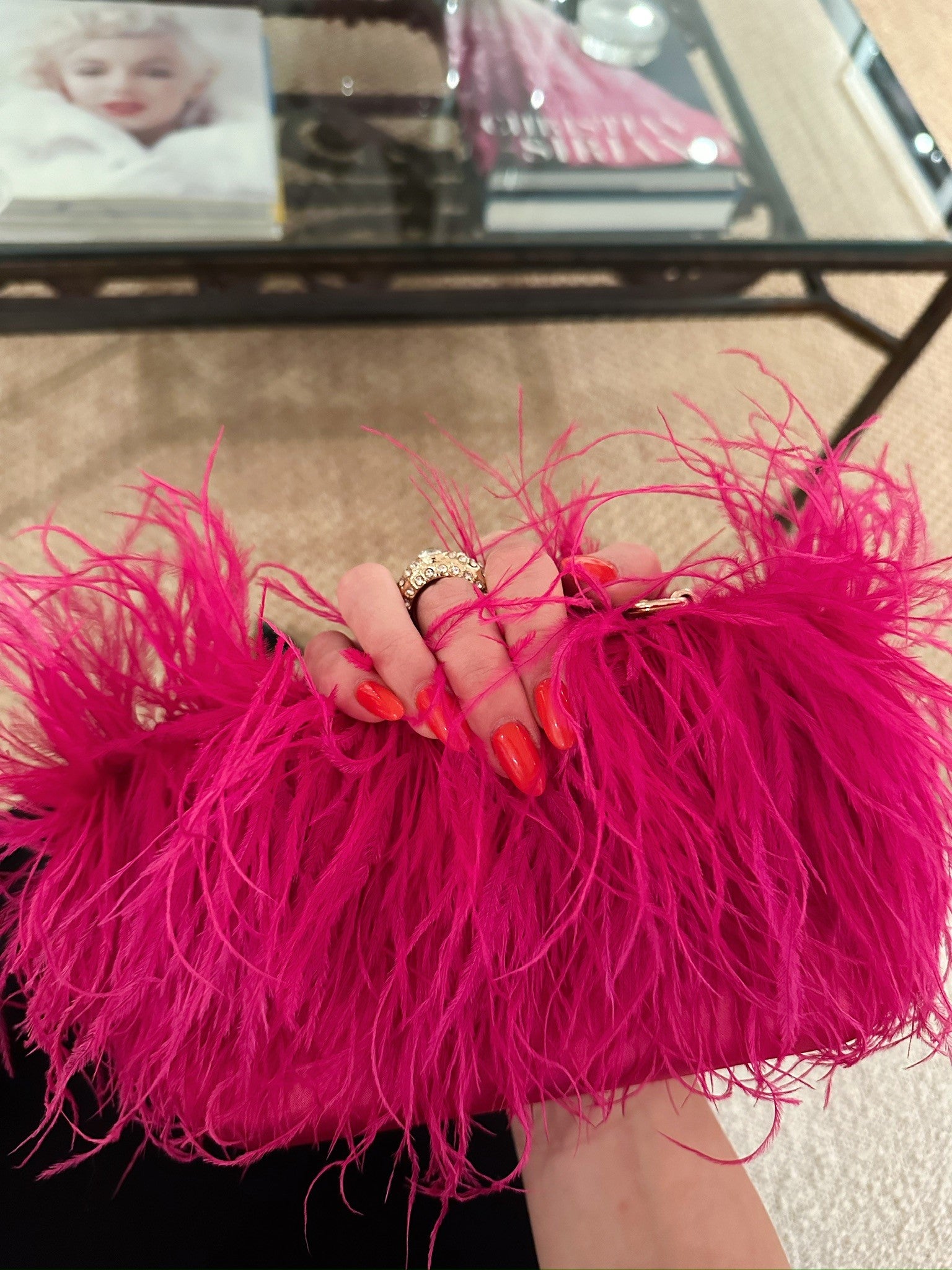 Feather Purse